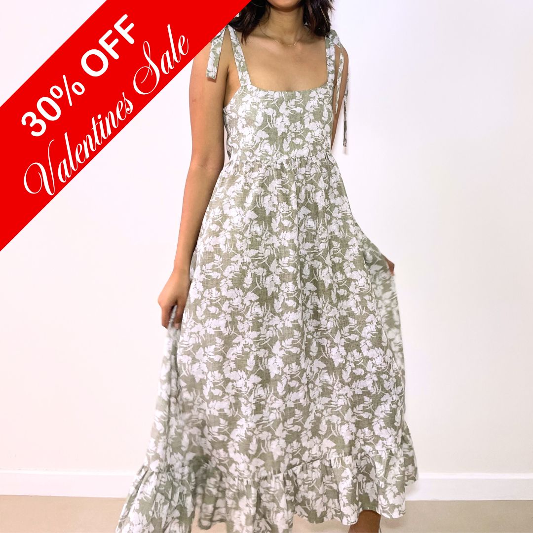 Summer Sun Dress (Sage green)